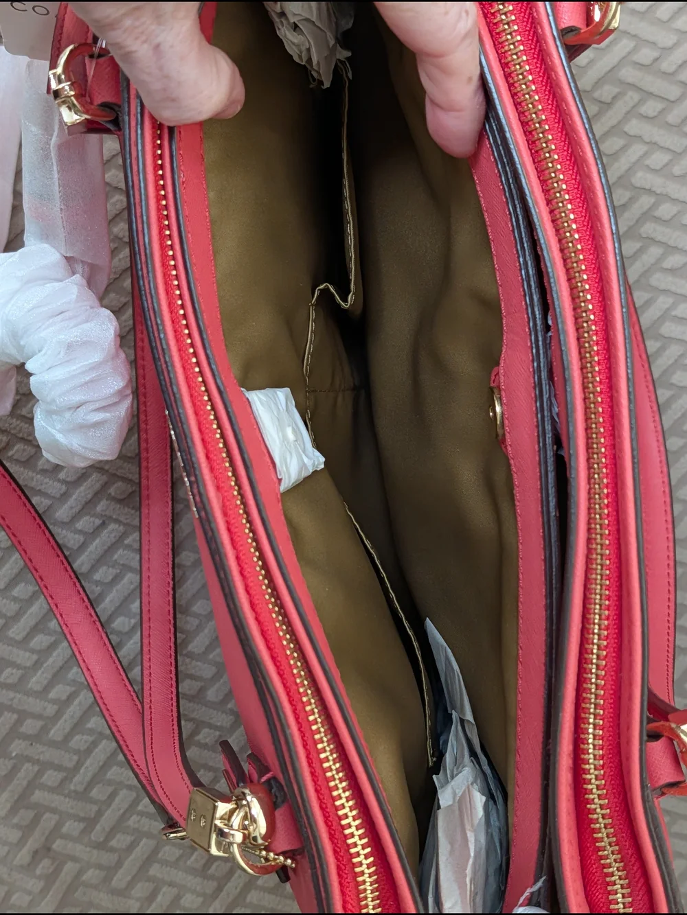 Coach Madison Saffiano Leather Christie Carryall NWT